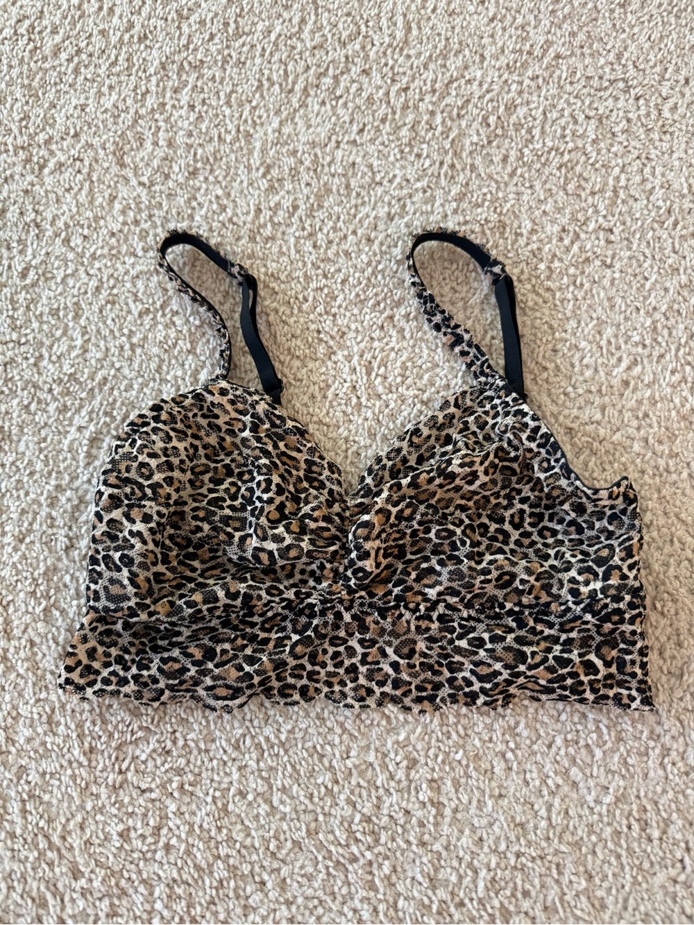 Victoria's Secret PINK Black and Pink lace Bralette